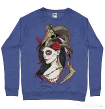 Bluza ADLER barbat Dead Queen Albastru melanj