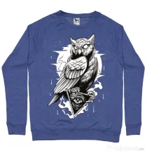 Bluza ADLER barbat Owl Albastru melanj