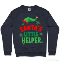 Bluza ADLER barbat Santas little helper Denim inchis