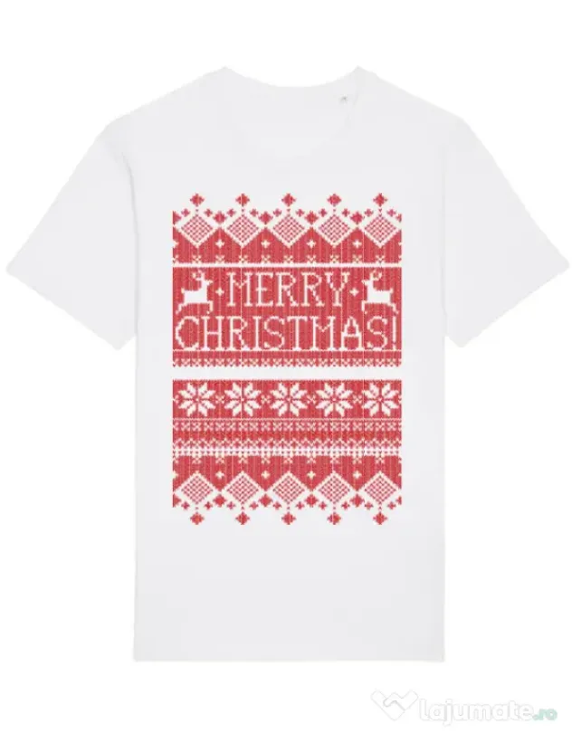 Tricou STANLEY STELLA barbat Greetings Alb