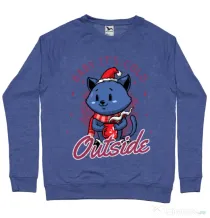 Bluza ADLER barbat Its cold outside Albastru melanj