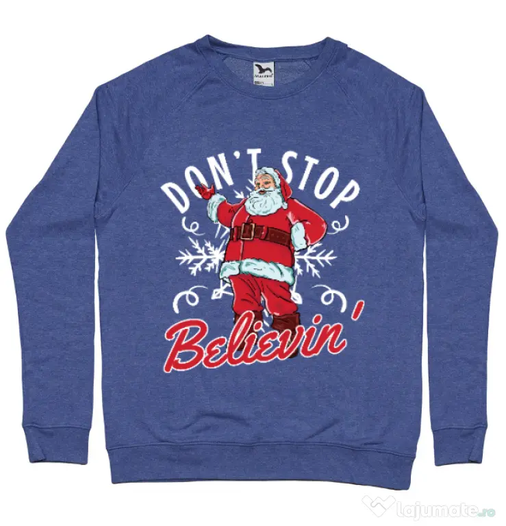 Bluza ADLER barbat Dont stop believin Albastru melanj