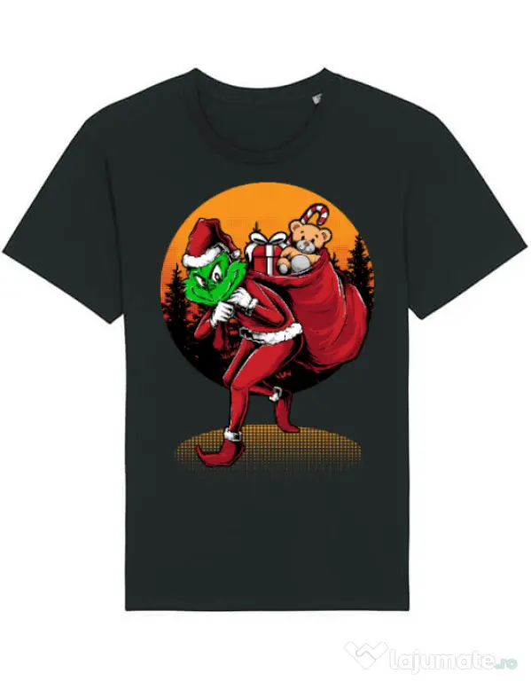 Tricou STANLEY STELLA barbat Grinch stole Christmas Negru