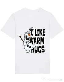 Tricou STANLEY STELLA barbat I like warm hugs Alb