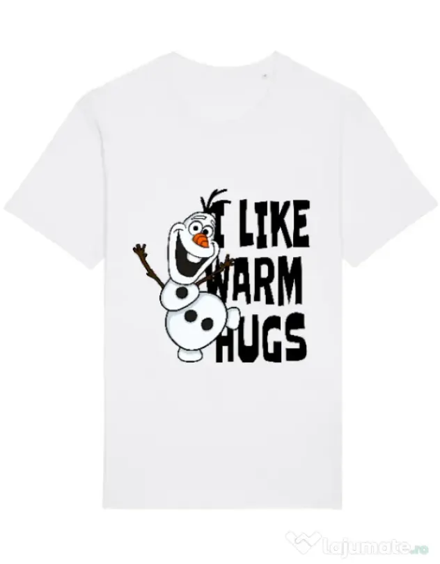Tricou STANLEY STELLA barbat I like warm hugs Alb
