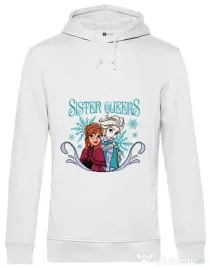 Hoodie barbat cu gluga Sister Queens Alb