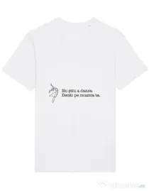 Tricou STANLEY STELLA barbat Nu stiu a dansa Alb