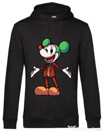 Hoodie barbat cu gluga Joker Mouse Negru