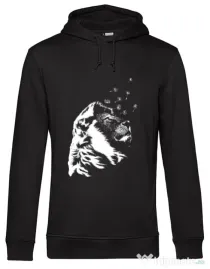 Hoodie barbat cu gluga Dande lion Negru