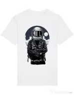 Tricou STANLEY STELLA barbat Astronaut rebel Alb