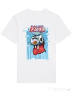 Tricou STANLEY STELLA barbat Cleaning league toilet paper Alb