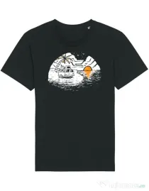 Tricou STANLEY STELLA barbat Van beach Negru