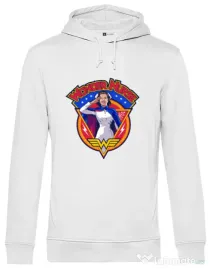 Hoodie barbat cu gluga Wonder nurse Alb
