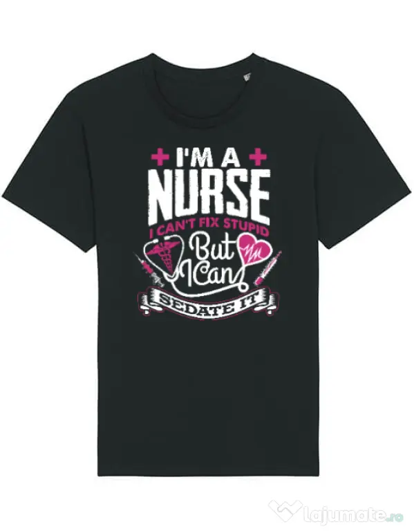 Tricou STANLEY STELLA barbat Can't fix stupid Negru
