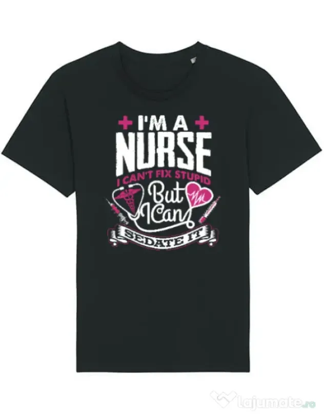 Tricou STANLEY STELLA barbat Can't fix stupid Negru