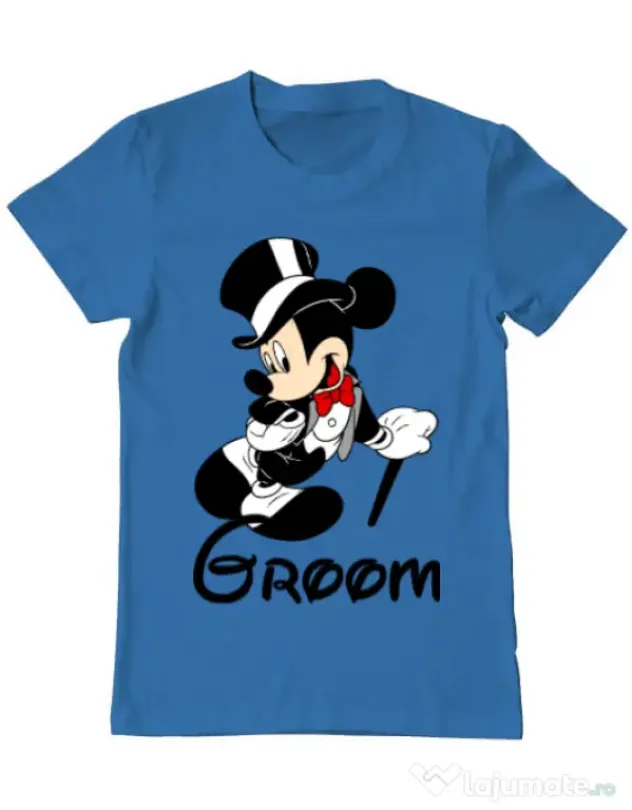 Tricou Mire ADLER Groom Mickey Albastru azuriu