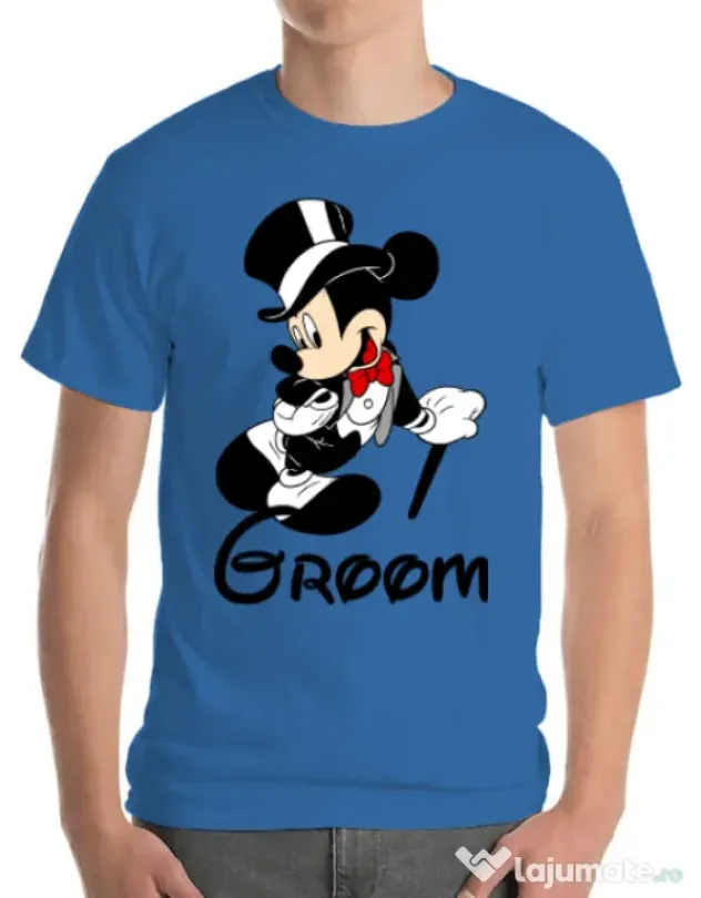 Tricou Mire ADLER Groom Mickey Albastru azuriu