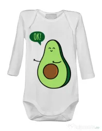 Baby body Avocuddle 2 Alb