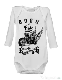 Baby body Born to ride Alb
