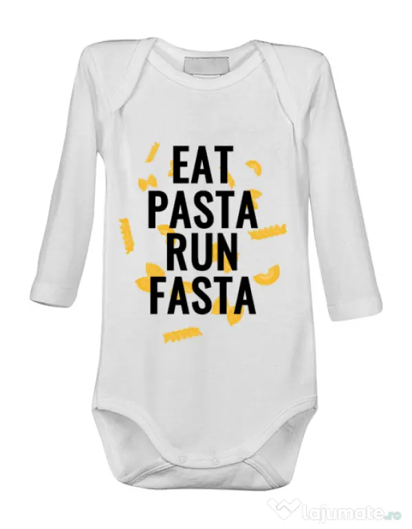 Baby body Eat pasta Alb