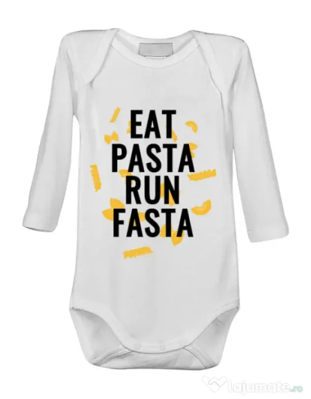 Baby body Eat pasta Alb