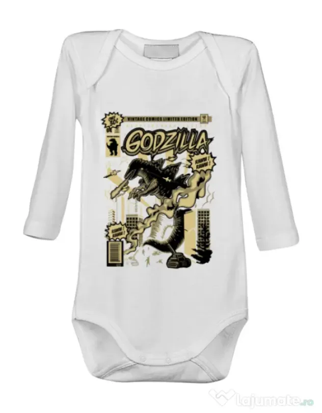 Baby body Godzilla Alb