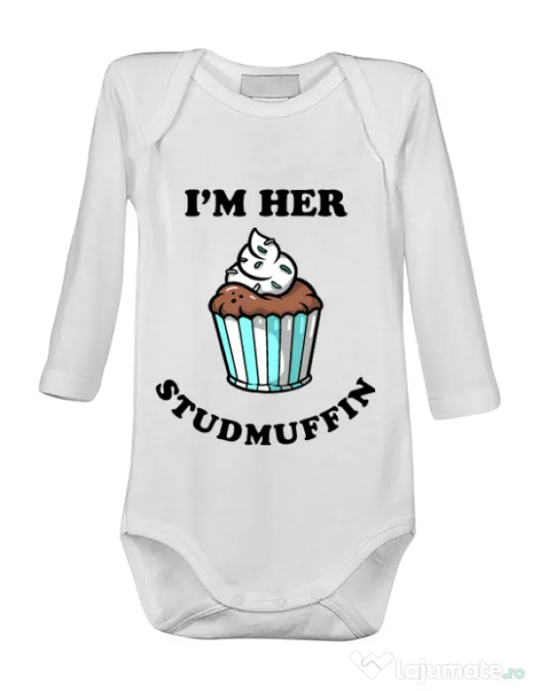 Baby body Her studmuffin Alb