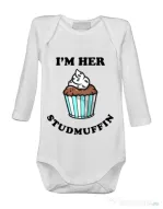 Baby body Her studmuffin Alb
