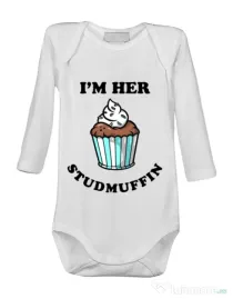 Baby body Her studmuffin Alb
