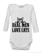 Baby body Real men love cats Alb