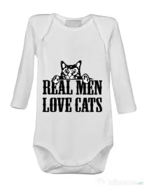 Baby body Real men love cats Alb