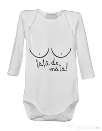 Baby body Tits Alb