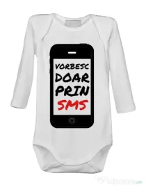 Baby body Vorbesc doar prin sms Alb