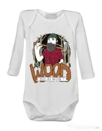 Baby body Wood you be mine Alb