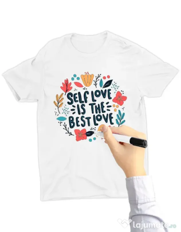 Tricou de colorat Love yourself