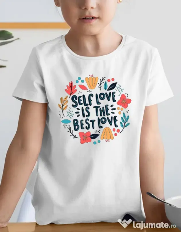 Tricou de colorat Love yourself