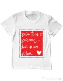 Tricou ADLER copil Nu am stilou Alb