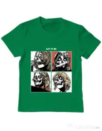 Tricou ADLER copil Let it be Verde mediu