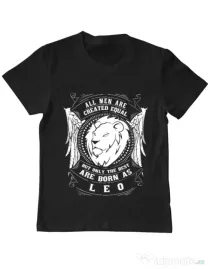 Tricou ADLER copil The best men are born as Leo Negru