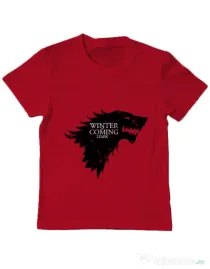 Tricou ADLER copil Winter is coming Stark Rosu