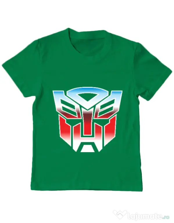 Tricou ADLER copil Transformers Verde mediu