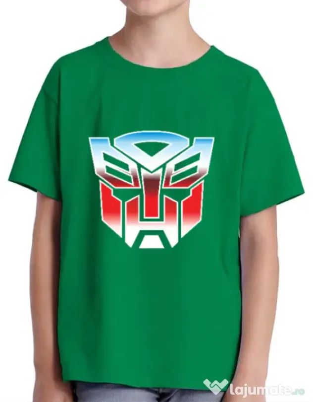 Tricou ADLER copil Transformers Verde mediu
