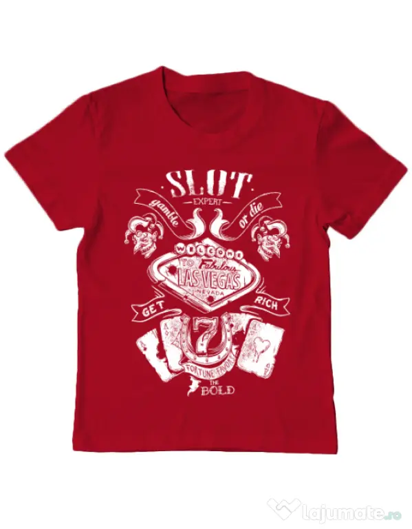 Tricou ADLER copil Las vegas Rosu