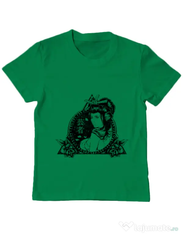 Tricou ADLER copil Oriental vibes Verde mediu
