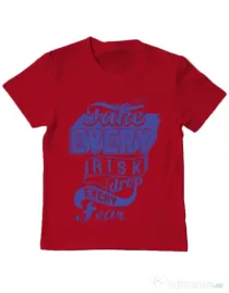 Tricou ADLER copil Take every risk Rosu