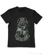 Tricou ADLER copil The anchor drops Negru