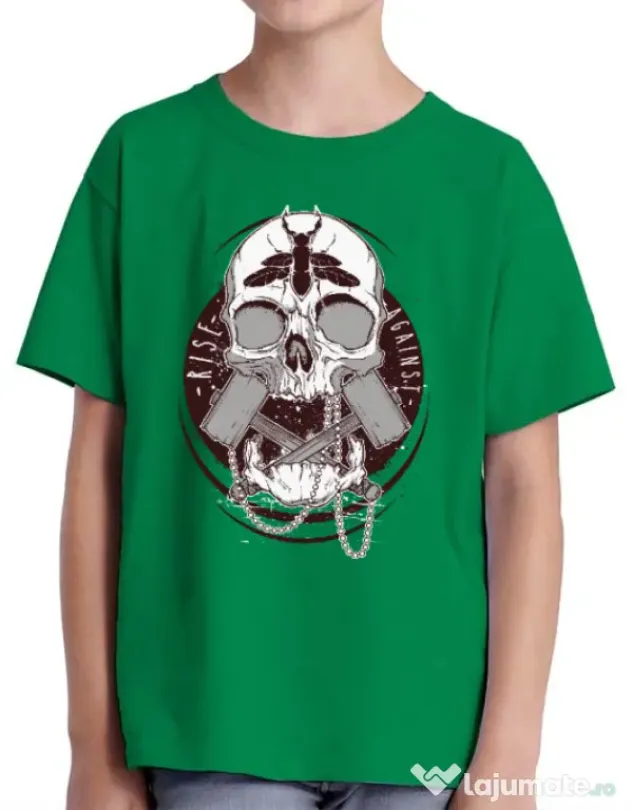 Tricou ADLER copil Rise against Verde mediu