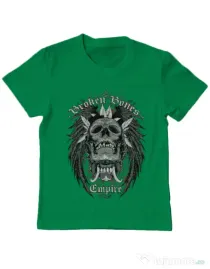 Tricou ADLER copil Broken Bones Empire Verde mediu