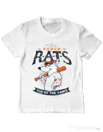 Tricou ADLER copil The rough rats Alb