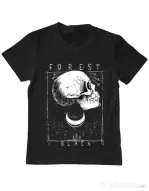 Tricou ADLER copil Forest Black Negru